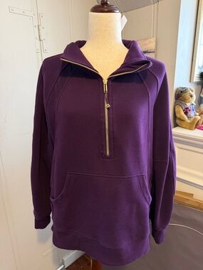 lululemon athletica Purple Half-Zip Pullover Sweater